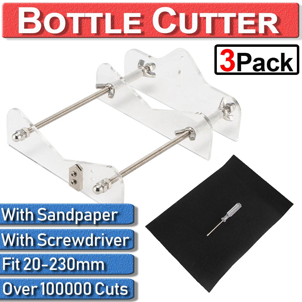 

Wine Beer Glass Bottle Cutter Machine 20-230mm professional for cutting bottles Jar Cutting Tool Craft DIY Kit glass bottle Q30
