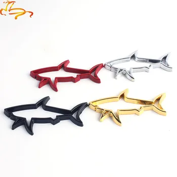 

3D Metal Car Styling Sticker Hollow Fish Shark Emblem Badge Decals Automobiles Motorcycle Computer Fuel Cap Accessories