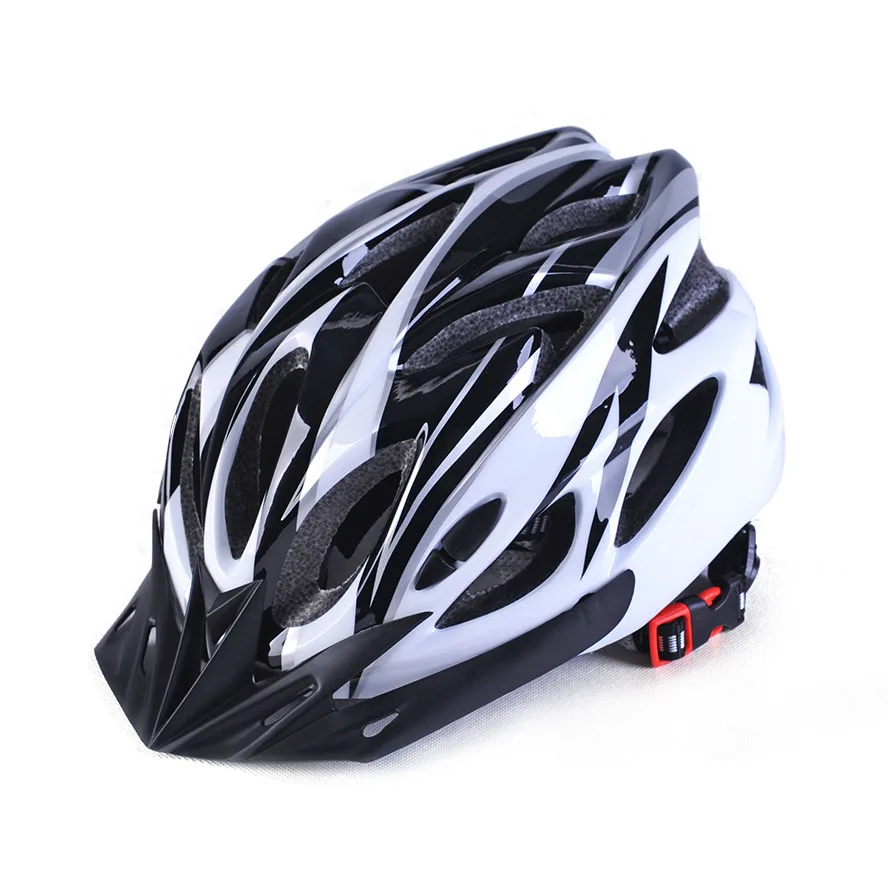 Велосипедный шлем цельно-Формованный супер легкий MTB Горный Дорожный велосипедный шлем для мужчин и женщин жесткая Защитная шапка - Цвет: Black and white