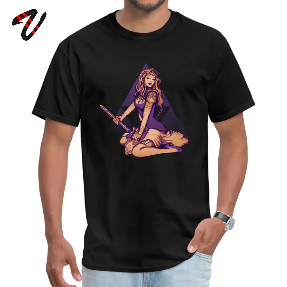 Men's Prevalent _black Tops & Tees Round Collar Summer Fall Pure Cotton T Shirts Normal It_s_Dangerous_to_Go_Alone__ T Shirts It_s_Dangerous_to_Go_Alone__9789 black