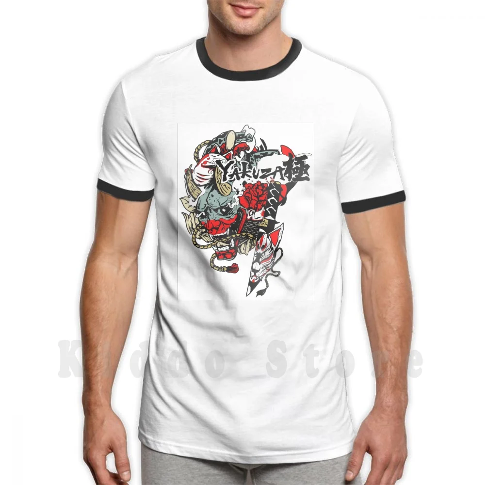 Yakuza Kiwami T Shirt Cotone Uomo Stampa Fai Da Te Cool Tee Yakuza Yakuza Kiwami Goro Majima Majima Yakuza 0 Ryu Ga Gotoku Kazuma Kiryu