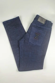 

BILLIONAIRE Jeans Cowhide Cotton men 2019 new winter Thick Business Fashion England European size big zipper free shipping