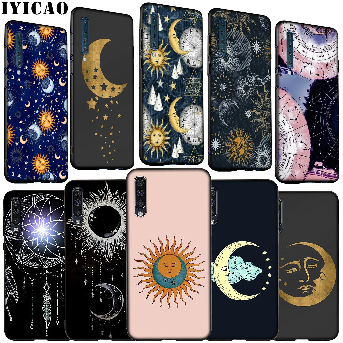Эстетический Мягкий силиконовый чехол IYICAO для Samsung Galaxy A70 A60 A50 A40 A30 A20 A10 M10 M20 M30 M40 A20E