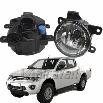 

2x Car styling H11 12V Halogen Fog Lights Fog Lamp Assembly For Mitsubishi Triton L200 Strada Sportero Hunter 06-15