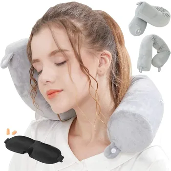 

Travel Pillow Twisted Memory Cotton U-shaped Neck Pillow For Travel Pillow Home H1107