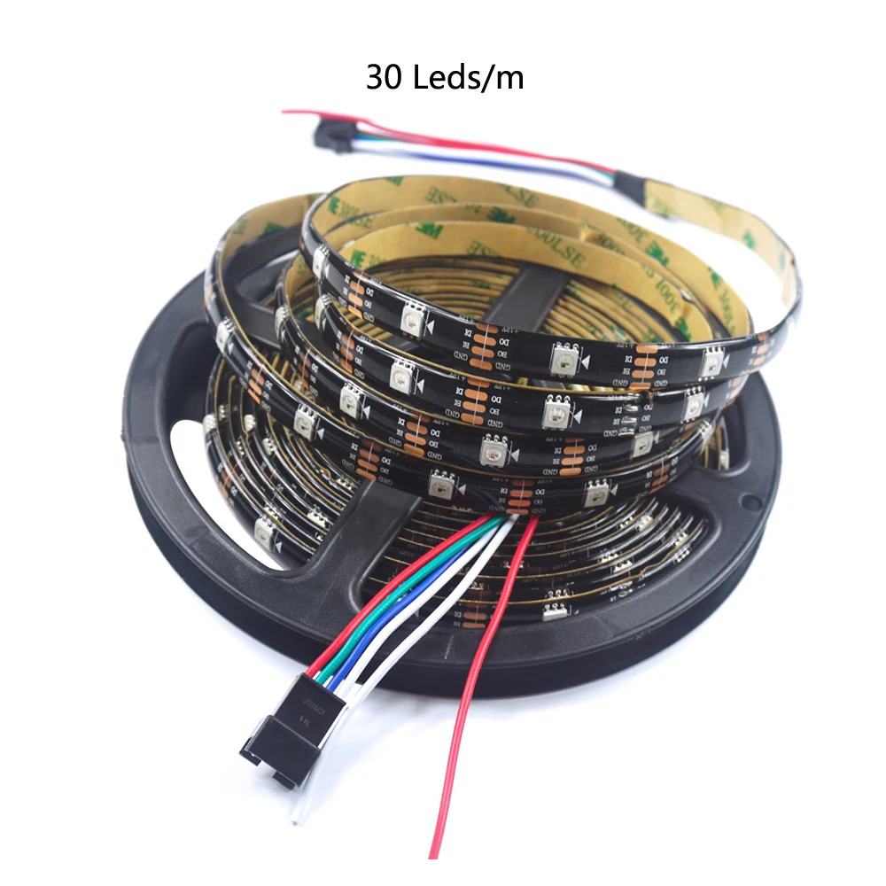 Светодиодный ленточный светильник WS2815 RGB 30/60/144 пикселей/светодиодов/м двойной