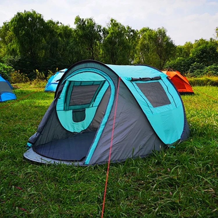 

Automatic free set up speed open billing boat tent rain and windproof family camping tent