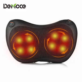 

Relaxation Massage Pillow Car Home Cervical Shiatsu Massage Neck Back Body Heating Kneading Infrared Therapy Pillow Cushion
