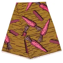 Лидер продаж Высокое качество воск голландский Африканский вощеная ткань полиэстер для женщин платье материал 6 ярдов