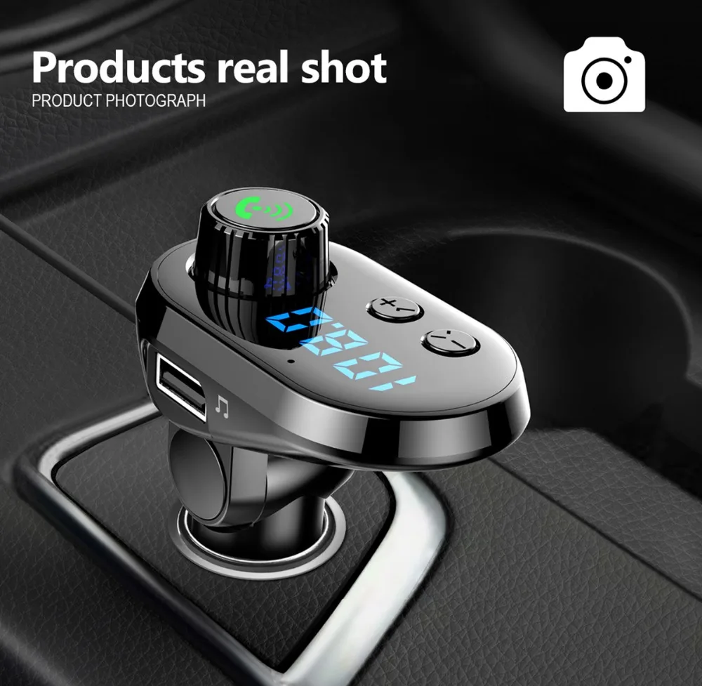 Беспроводной Bluetooth автомобильный комплект fm-передатчик радио MP3 музыкальный плеер с USB портом один для трех автомобилей Bluetooth