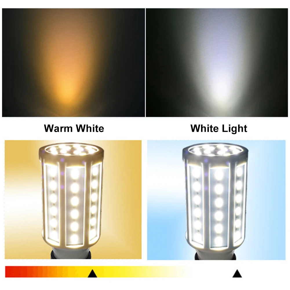 Led Lamp High Power Durable Energy Saving Daylight Factory Super Bright 5730SMD Workshop Warm White Corn Bulb Home Shockproof