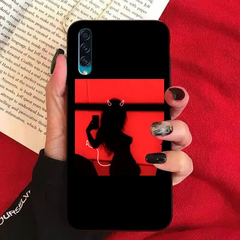 Чехол для телефона TOPLBPCS Sexy Devil Woman мягкий резиновый Samsung A10 20s 71 51 10 s 20 30 40 50 70 80 91 A30s 11
