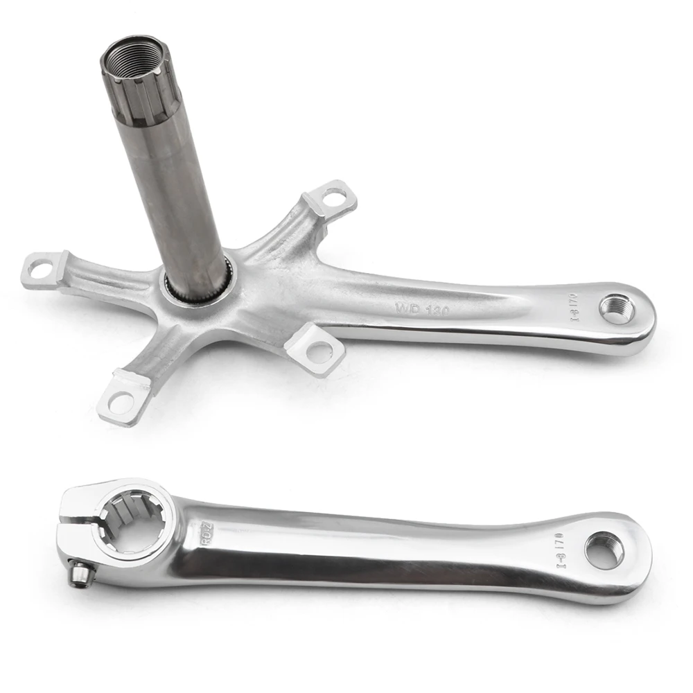 Велосипедный велосипед 170 мм кривошипный складной велосипед Fix gear Crankset велосипед кривошипный рычаг Набор BCD 130 мм 5 квадратный кривошипный набор с нижними кронштейнами