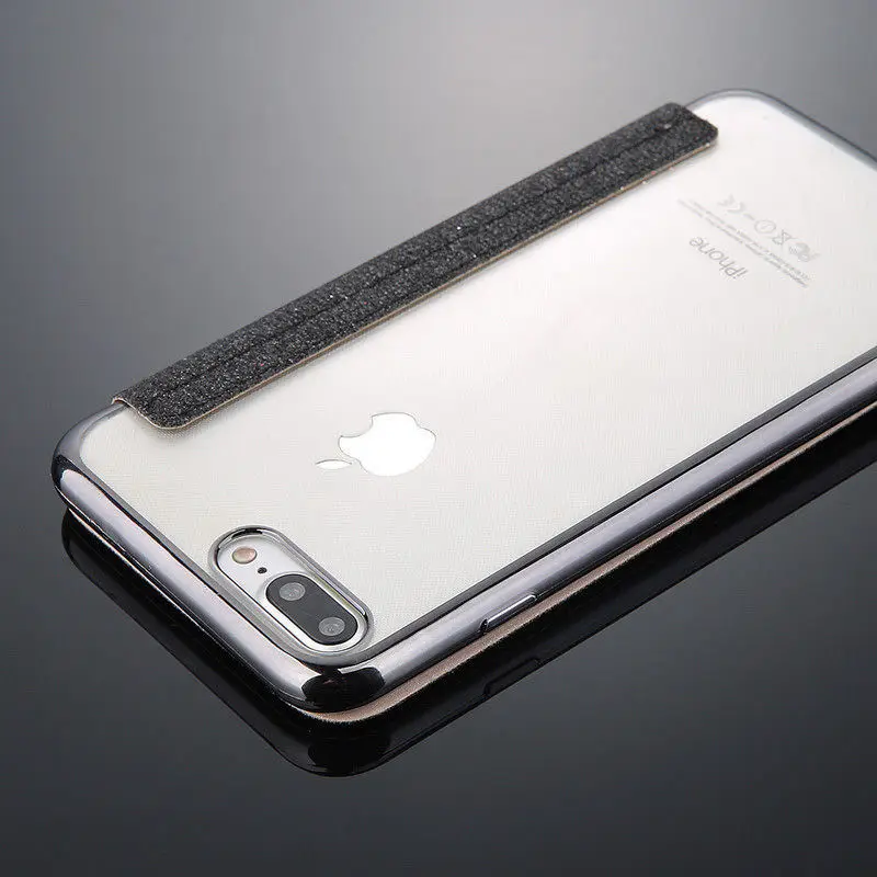 Чехол сверкающий с блестками для iPhone 11 Pro Max кожаный флип прозрачная задняя тонкая подставка чехол-кошелек для iPhone XS MAX XR 6 6s 7 8 Plus Capa