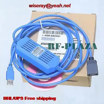 

DHL/EMS 10pcs Programming cable USB-CN226 for Omron CS/CJ CQM1H CPM2C PLC Support WIN10 vista-A5