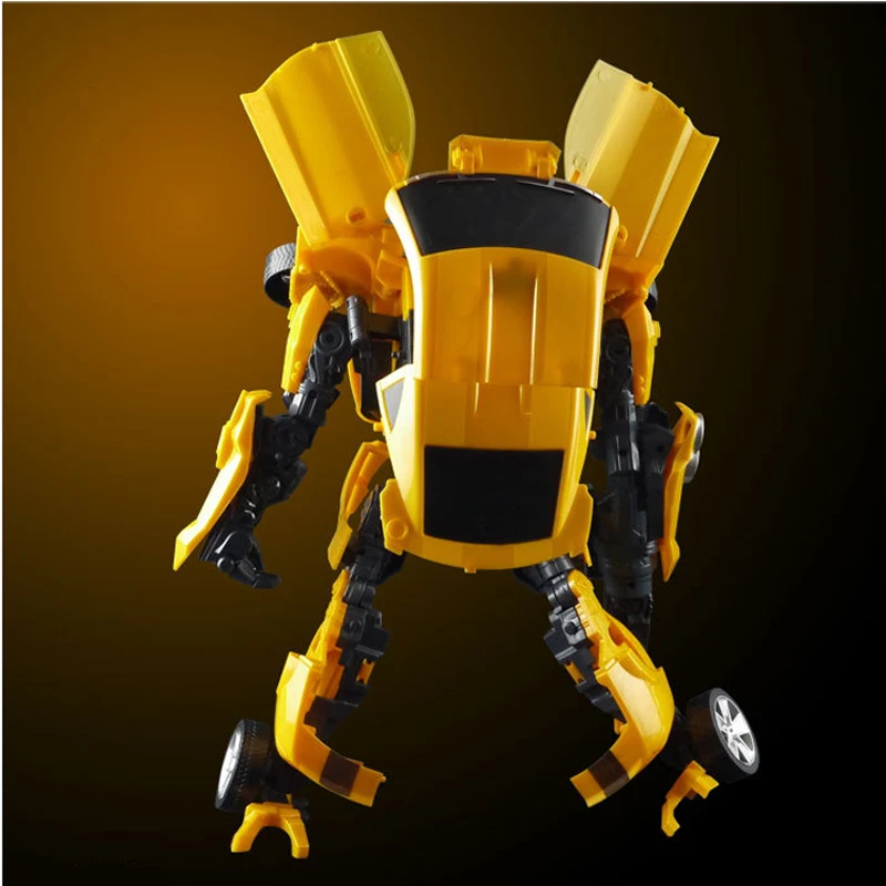 Kopen 42cm Robocar Transformatie bumbles bee Robot Auto model Klassieke Speelgoed Action Figure Geschenken Voor Kinderen jongen speelgoed Muziek auto model