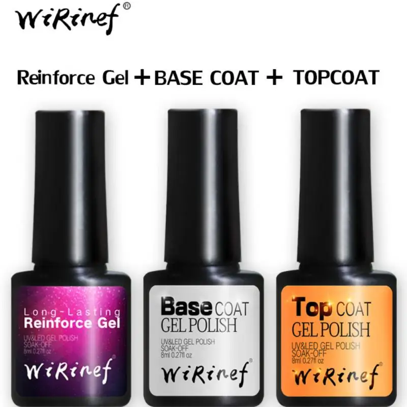 WiRinef Transparent Gel nail polish Nails Art Manicure Reinforced