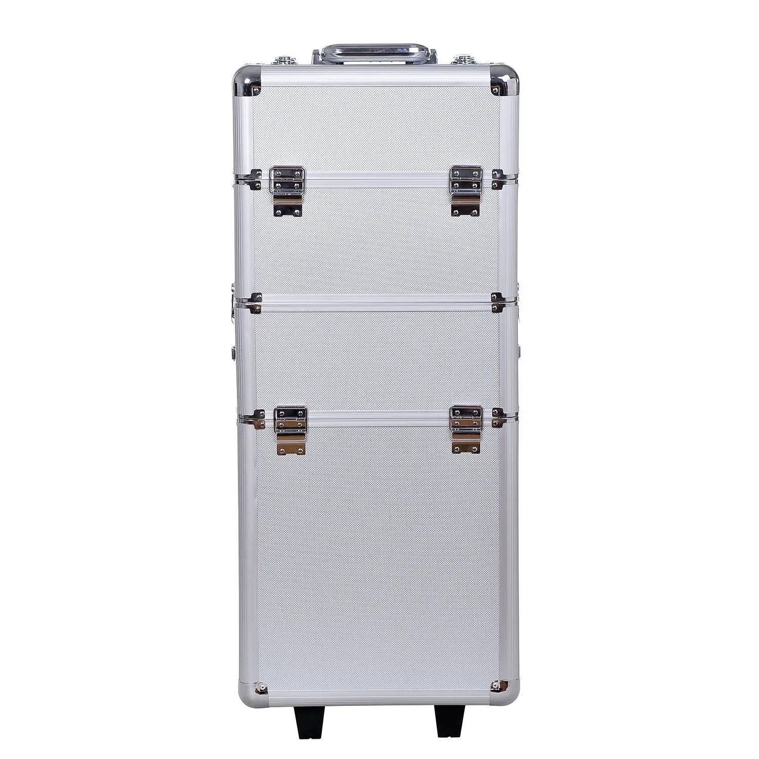 HOMCOM Maletin Maquillaje Profesional 35,5x23x86cm Maleta Trolley 4 Pisos 2  Ruedas Plateado Peluqueria Estetica|Cosmetic Bags \u0026 Cases| - AliExpress