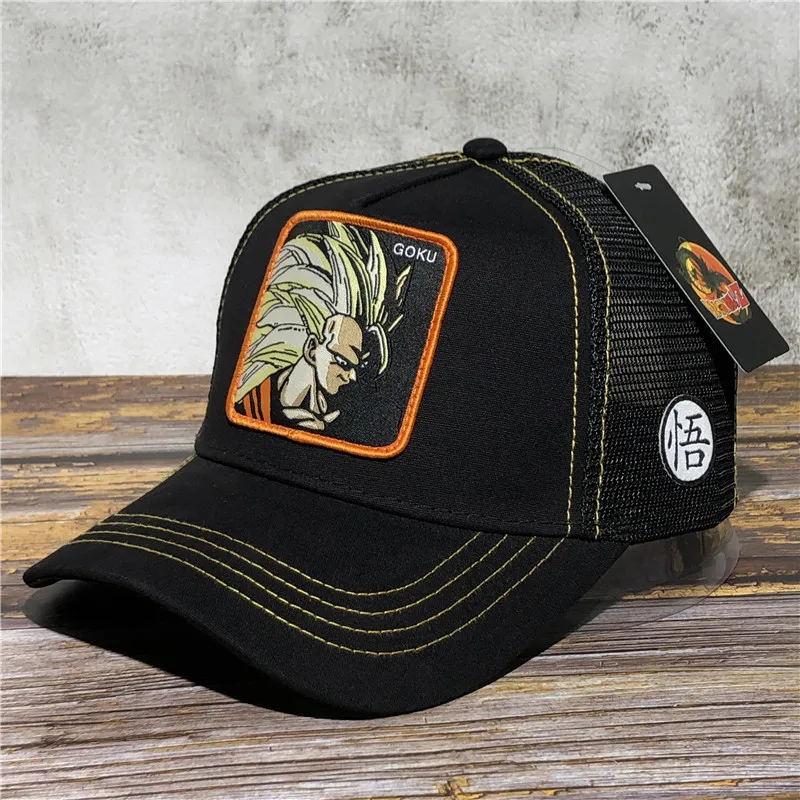 Dragon Ball Goku бейсболка s для мужчин и женщин Snapback хип-хоп летняя кепка Bone gorra hombre Регулируемая Кепка для водителя грузовика сетчатая Кепка для папы