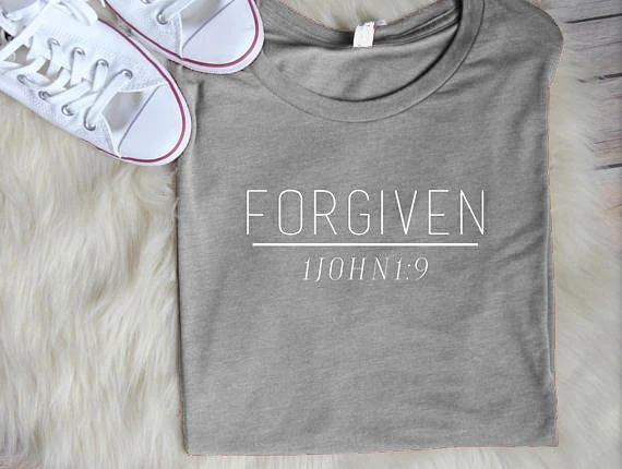 Футболка с надписью FOREVER Forgive женские футболки рисунком Кристиана рубашки Christian