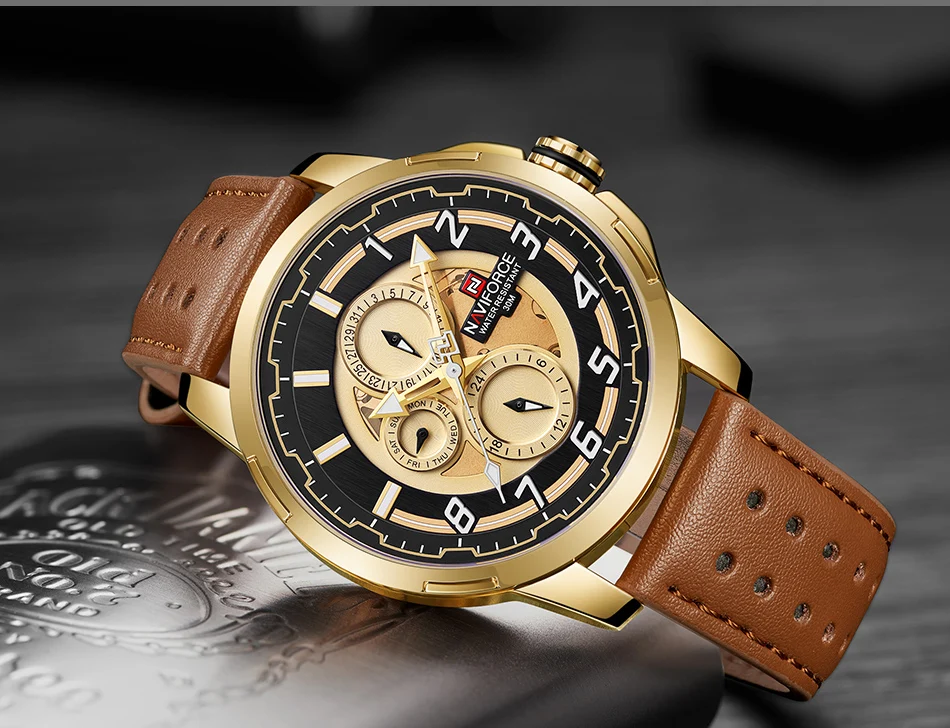 NAVIFORCE новые модные часы для отдыха мужские s люксовый бренд Мужские кварцевые часы с датой мужские водонепроницаемые наручные часы Relogio