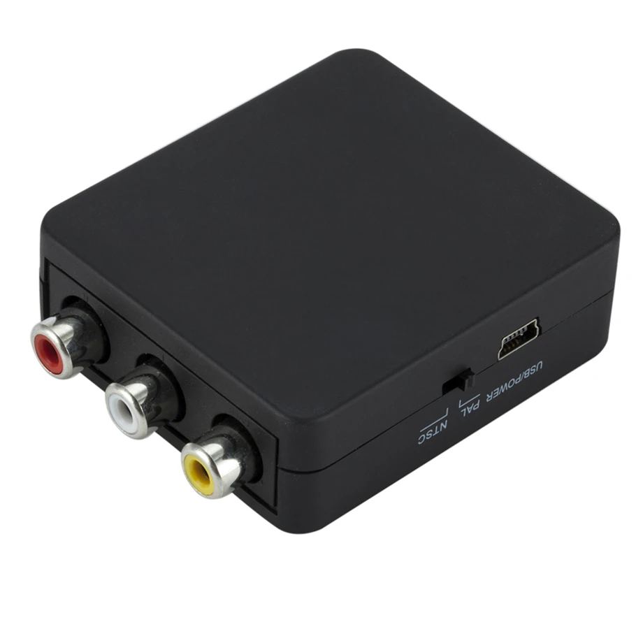1080P HDMI-compatible To AV Scaler Adapter Video Composite Converter RCA to HDMI