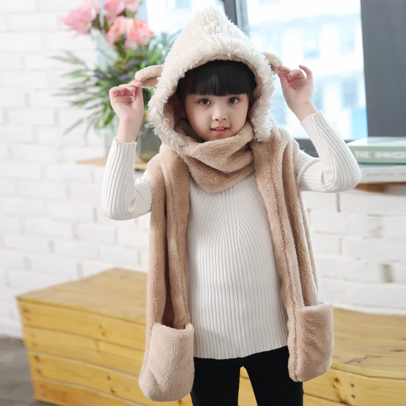 beige winter new scarf for women thick warm double side cashmere scarves lady shawls and wraps pashmina soft long size bandana - Цвет: beige