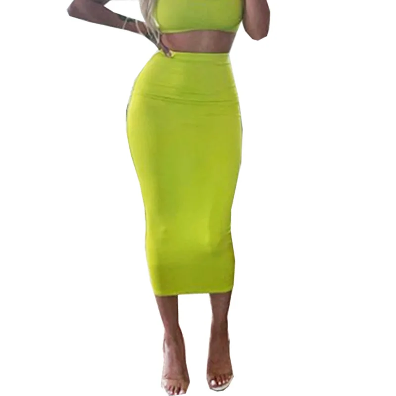 Модные женские осенние облегающие бедра, высокая талия юбка женская новая юбка-карандаш