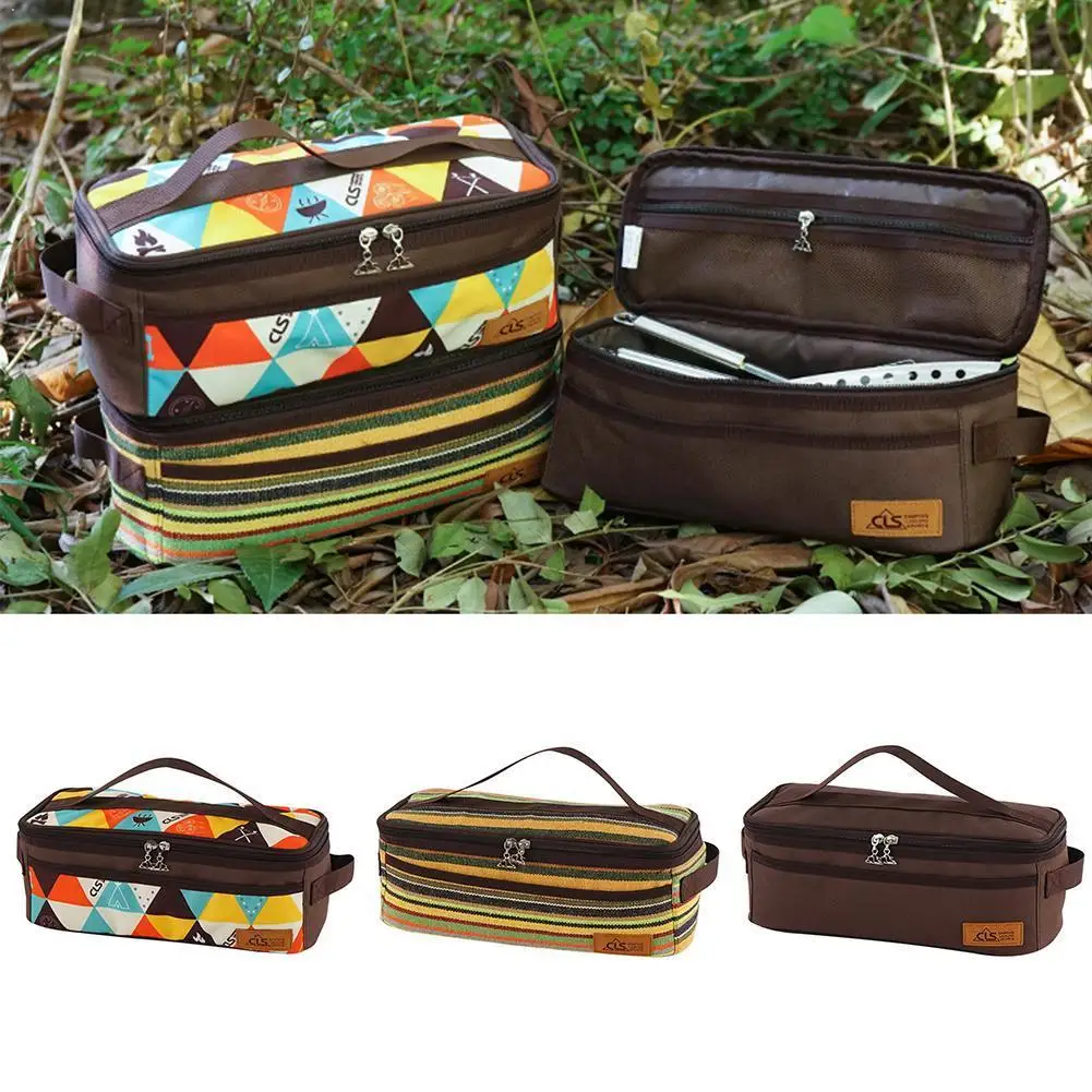 Outdoor Camping Cookware Storage Bag Barbecue Tableware Closet Luggage