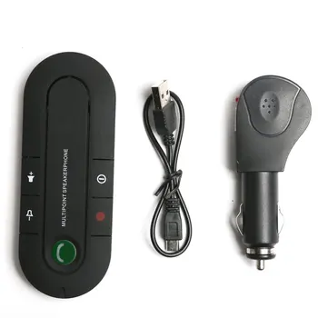 

Handsfree Car Tool Sun Visor Clip Car Audio Adapter Wireless Receiver Multipoint Speakerphone Auto Stereo Player