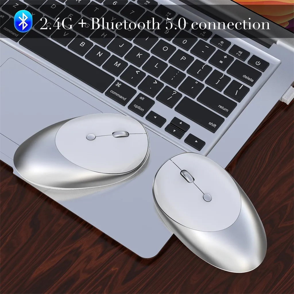 Новинка Bluetooth 3,0+ BT5.0 2,4G Беспроводная трехрежимная Бесшумная мышь игровая мышь для ПК ноутбука Z1016