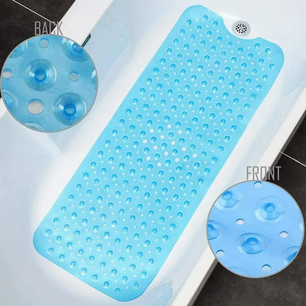 

Non-slip Mat Bathtub Bath Mat Massage 40X100CM PVC Large Bathtub Safety Shower Bath Mats With Suction Cups Floor Mat dropship