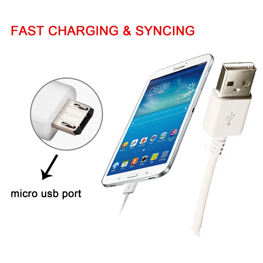 Кабель Micro USB Samsung 3 0 для быстрой зарядки и синхронизации данных провод Galaxy S6 S7 Edge S3