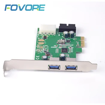 

USB controller PCI 19pin Adapter PCI-e 2-port USB 3.0 Adapter Expansion Card PCI-e x1 to USB 3 Converter NEC chip