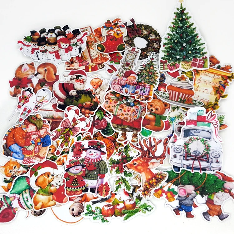 Decorative stickers floral stickers 33PCS Christmas stickers crafts And Scrapbooking stickers kids toys book Decorative sticker DIY stationery