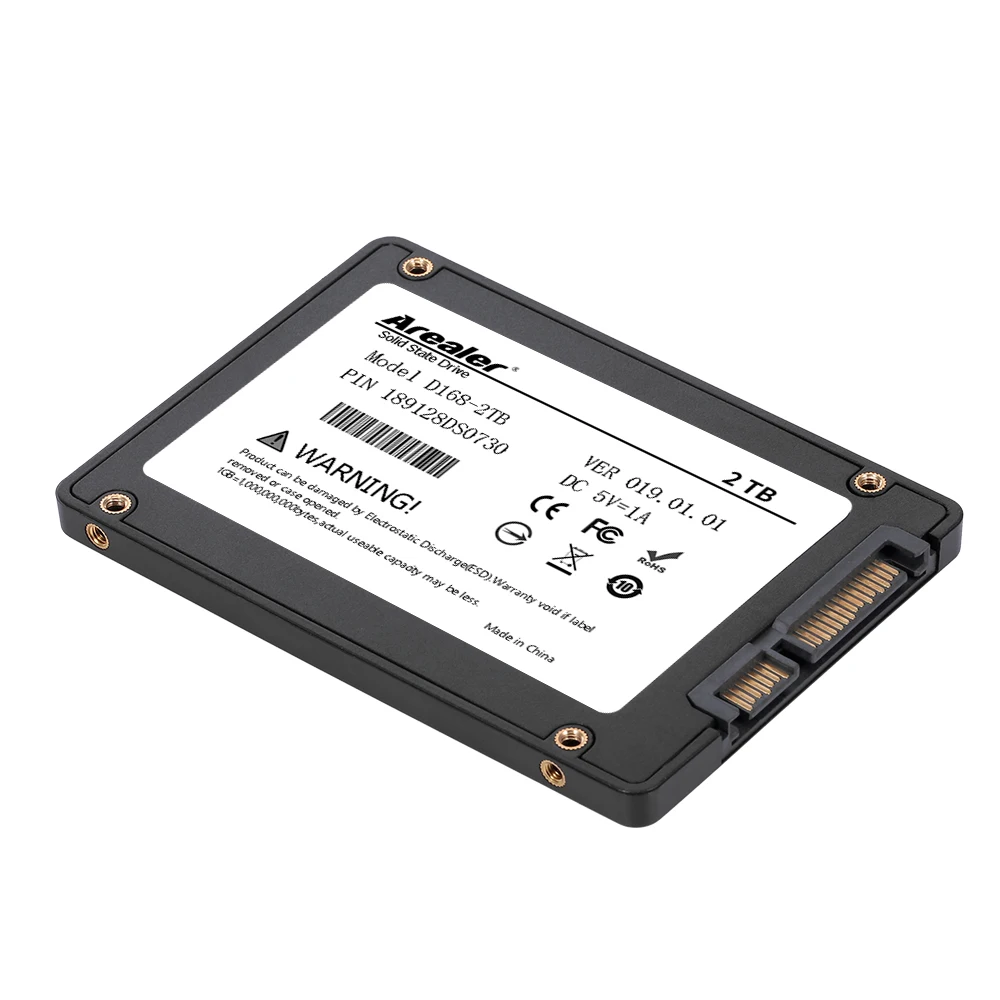 Arealer 2,5 дюйма SSD 8 Гб оперативной памяти, 16 Гб встроенной памяти, 32 ГБ, 64 ГБ, 1 ТБ твердотельный накопитель SSD SATA 3 твердотельный накопитель Высокая Скорость хранения для настольного компьютера ноутбука