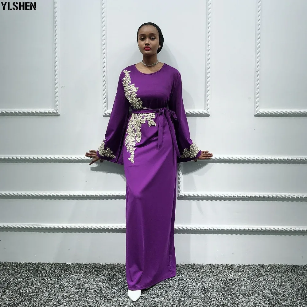 2020 Eid Mubarak Abaya Dubai Muslim Dress Women Embroidery Ramadan Robe Kaftan Islamic Clothing African Dresses Abayas for Women 39