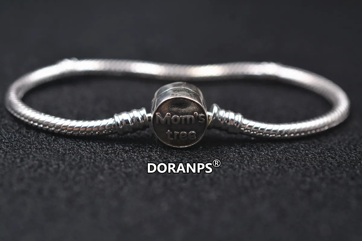 Модный браслет DORANPS Mom's tree, серебряные 925 браслеты для женщин, браслет для изготовления ювелирных изделий, 1pz