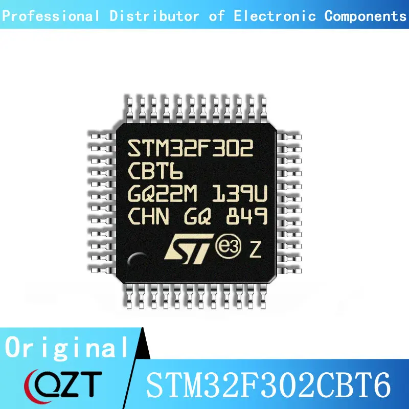 10pcs/lot STM32F302 STM32F302CB STM32F302CBT6 LQFP-48 Microcontroller chip New spot new original stm32f302cbt6 lqfp 48 arm cortex m4 32 bit microcontroller mcu