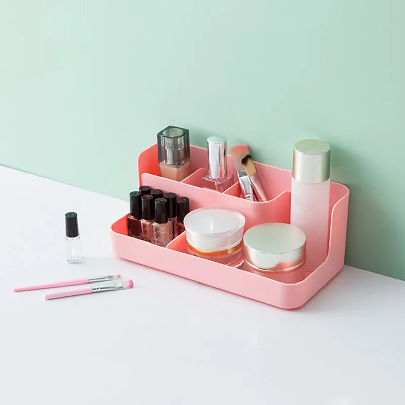 Makeup Storage Box Cosmetic Organizer Large Capacity Plastic Jewelry Cosmetic Storage Box Sundries Make Up Container Boxes