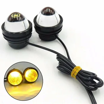 

50 Car fog light 000 Hours Light DRL Taillight 40 X 44 Mm Car Fish Eye LED