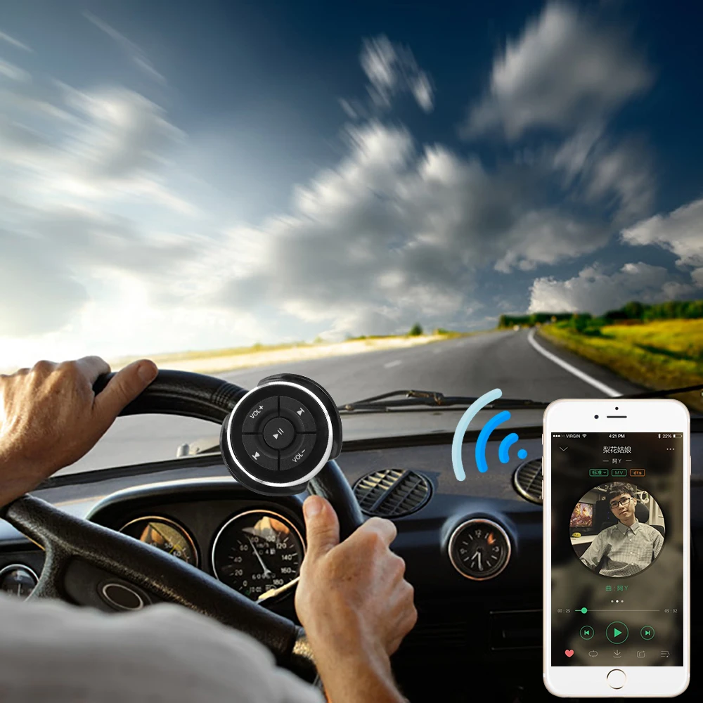 Беспроводной Bluetooth медиа контроллер с кнопкой дистанционного управления