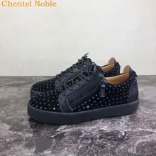 Брендовые удобные мужские лоферы со стразами; мужская повседневная обувь; модельные туфли для вечеринок; мужские кроссовки на плоской подошве со шнуровкой; Цвет Черный; большие размеры