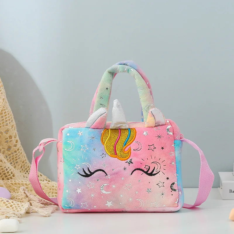 Cute Unicorn Mini Fashion Plush Wallet Girls Shoulder Messenger