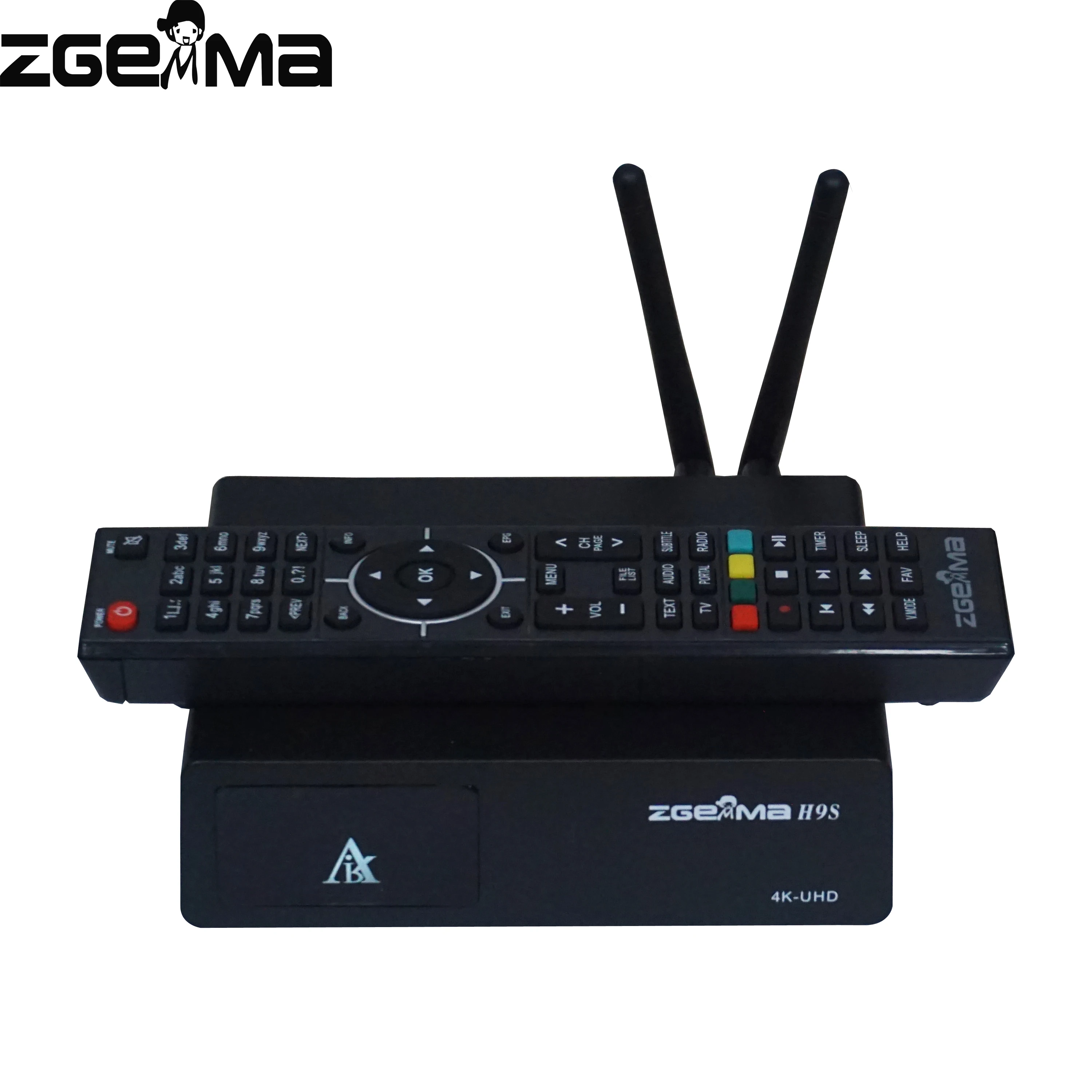 5 шт./лот zgemma h9s 4K цифровая спутниковая ТВ-приставка dvb s2/s2x multistream и iptv со встроенным