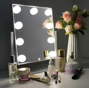 

Makeup Mirror Illuminated Mirror 1x 10x Bright Magnifying Vanity Mirrors Touch Screen Adjustable