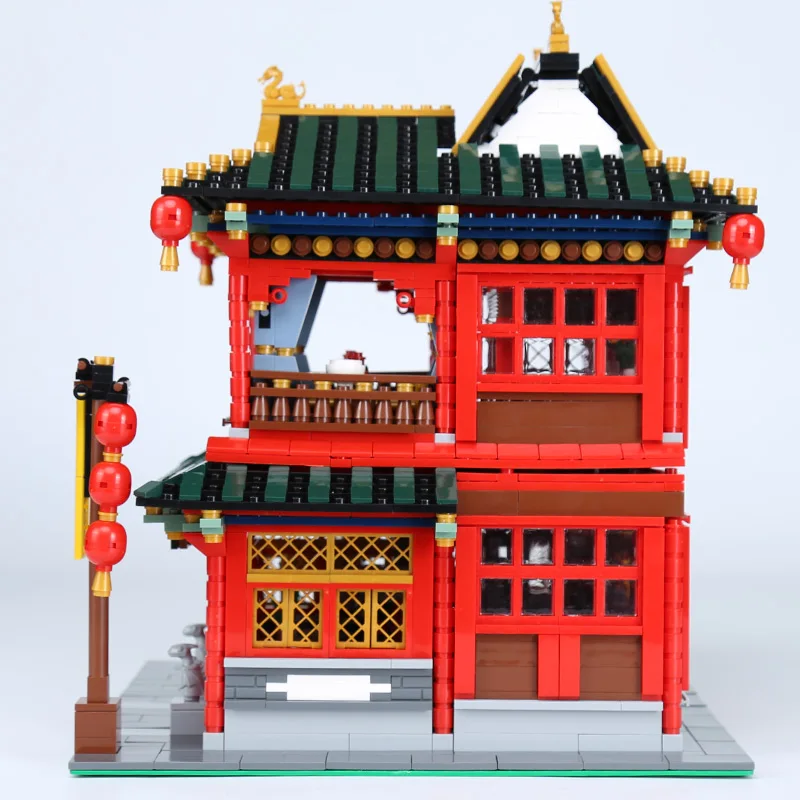 3267 шт. Детский развивающий конструктор MOC в виде красивой таверны|Блочные