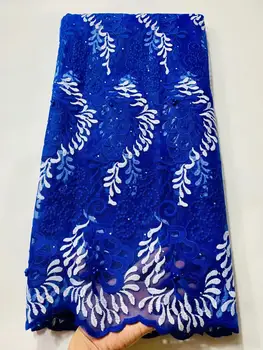

blue Guipure African Lace Fabric 2020 High Quality Lace Indian African French Lace Pink Color Dubai African Party Lace Fabric