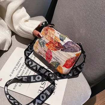 

Small Zipper Shoulder Bag for Women Fashion Crossbody Bags 2020 Box Handbags for Girls Colorful Printing Mini Clutch Purse Party