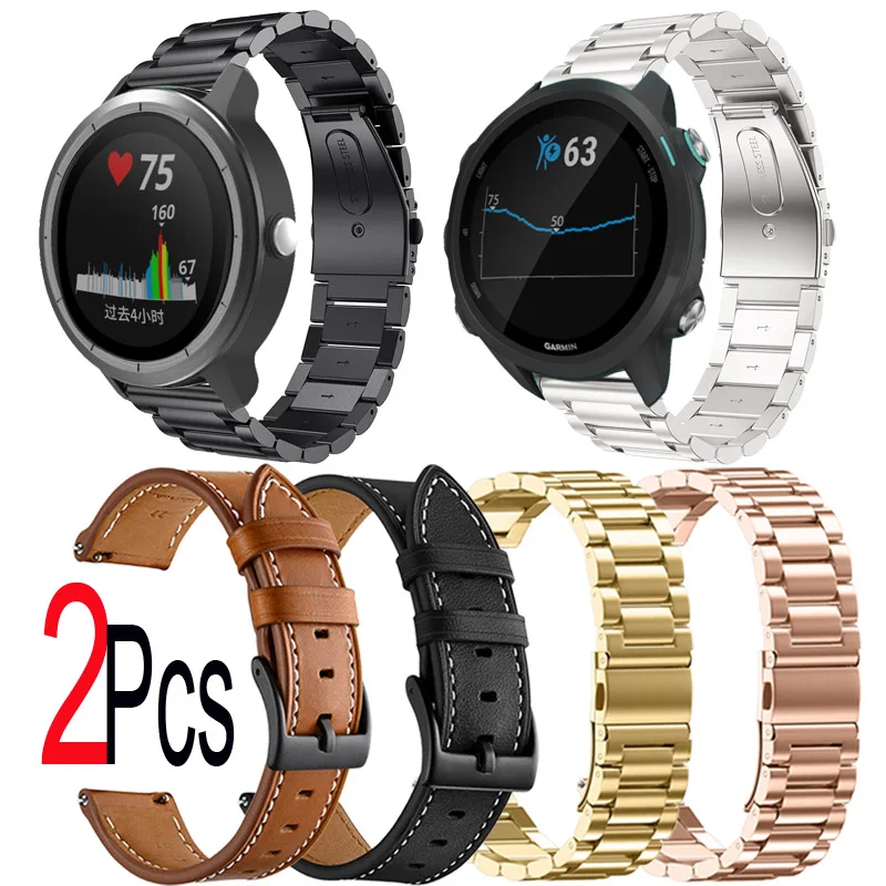 

Ремешок из нержавеющей стали для наручных часов Garmin Vivoactive 4/3/3t CAME 2/SQ Forerunner 745/158/55/645/245